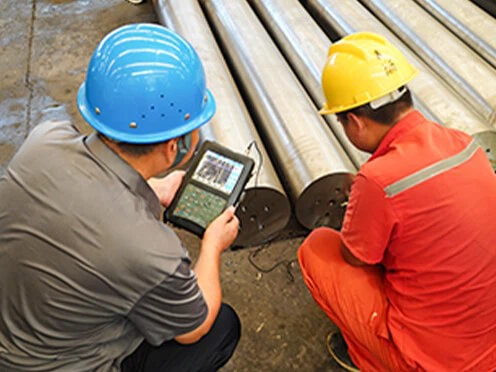 Double Teeth Roll Crusher Ultrasonic Flaw Detection Double Teeth Roll Crusher Ultrasonic Flaw Detection