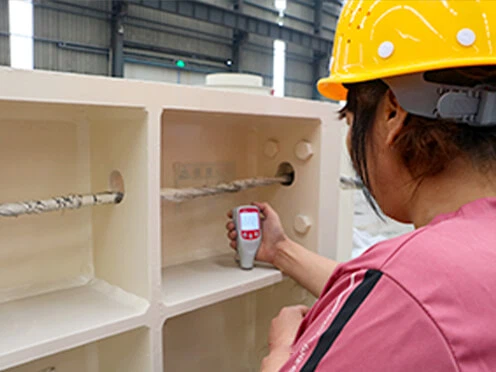 Double Teeth Roll Crusher Coating Thickness Check Double Teeth Roll Crusher Coating Thickness Check